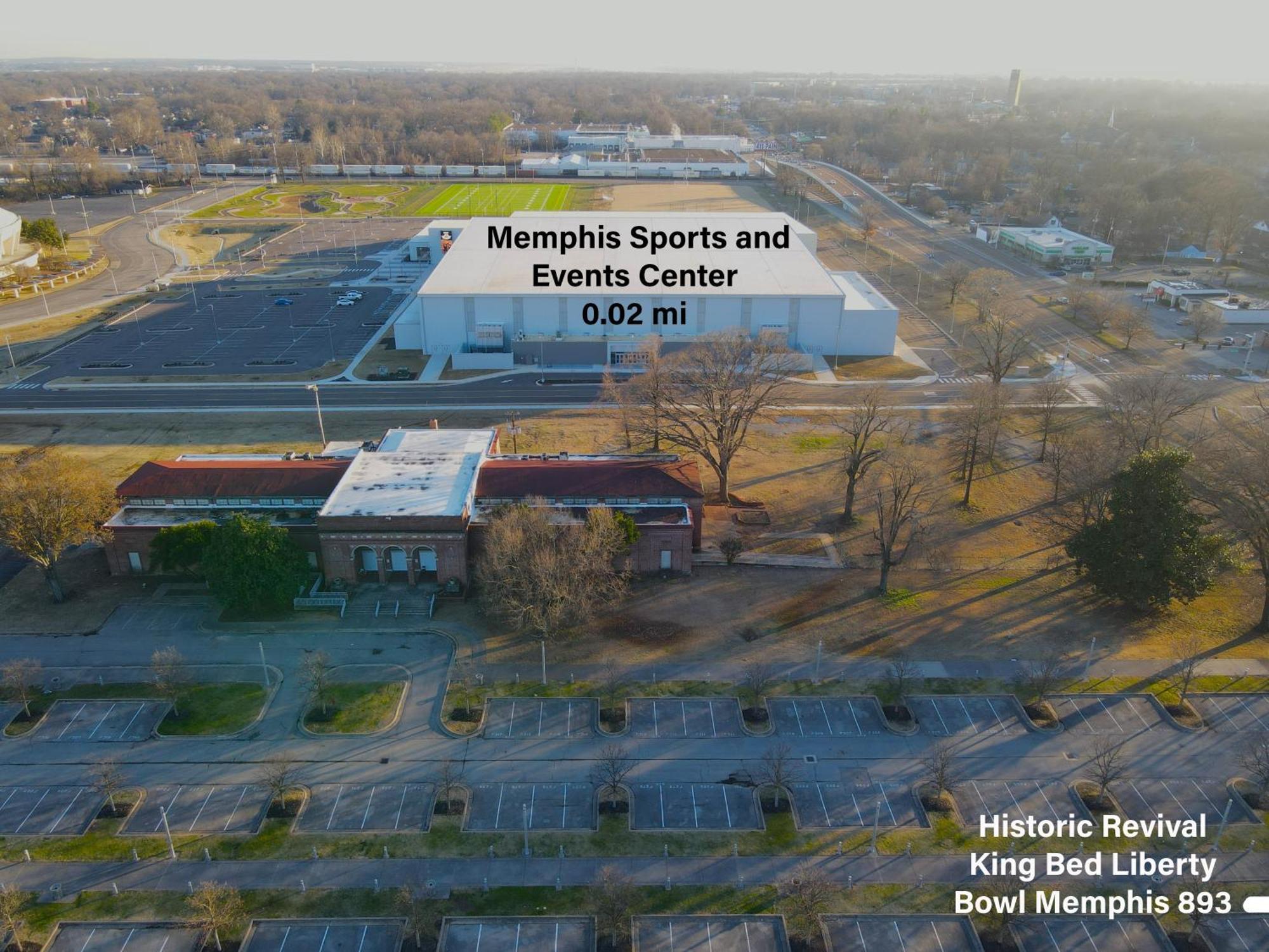 Historic Revival King Bed Liberty Bowl Memphis 893 Exterior foto